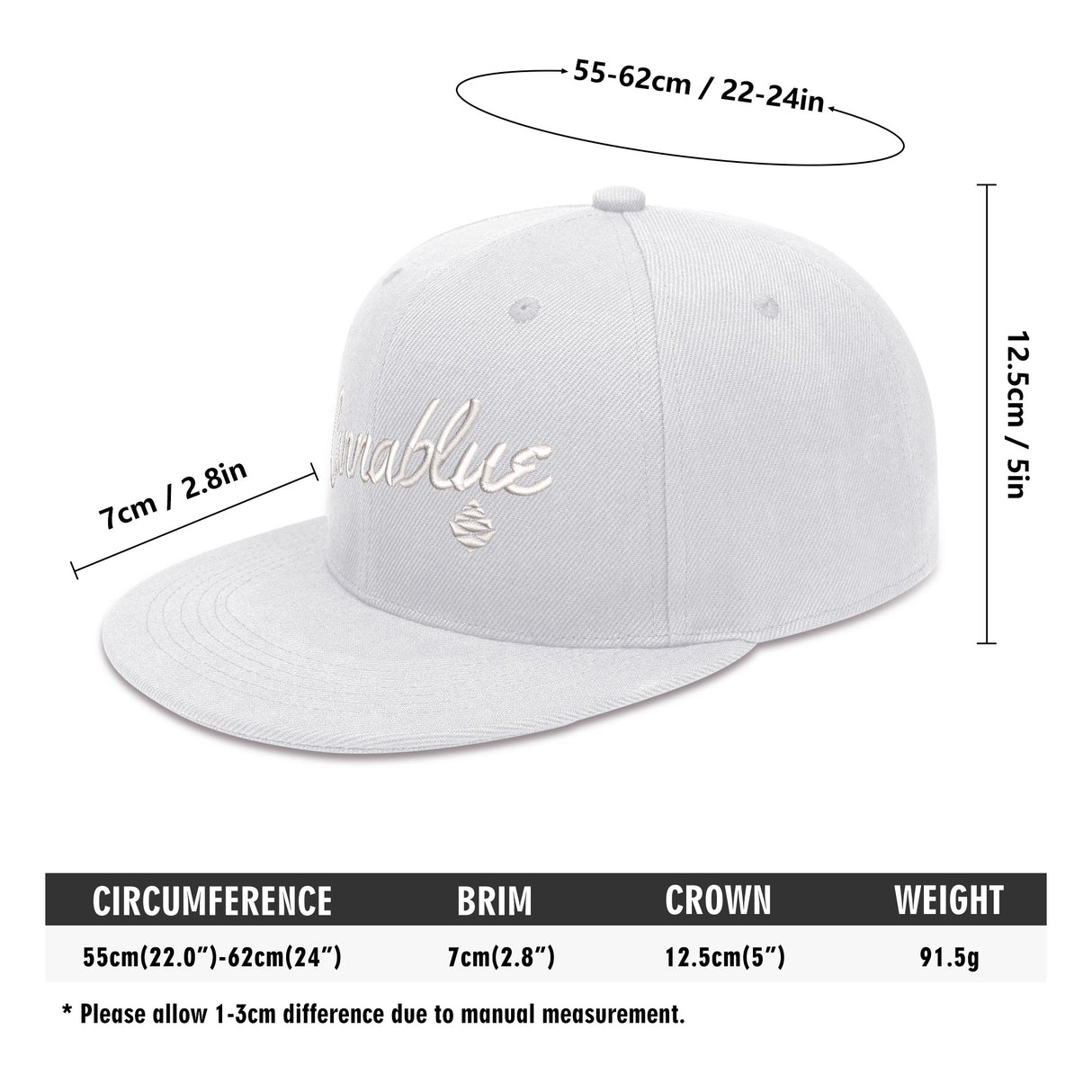 Script 4-sided snapback