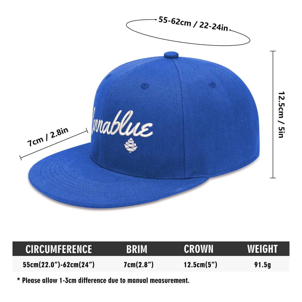 Script 4-sided snapback