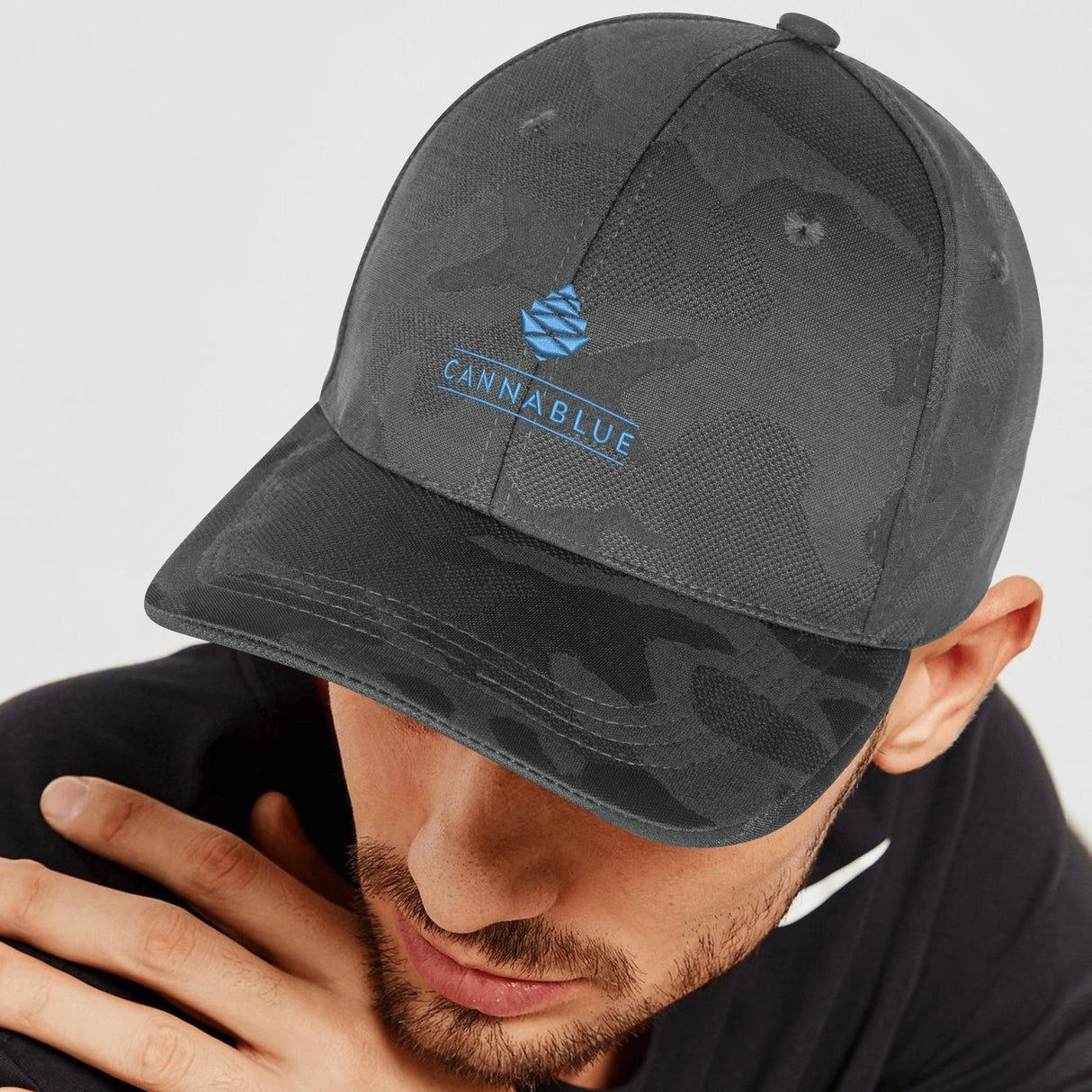 Cone Embroidered Sports Camo Caps