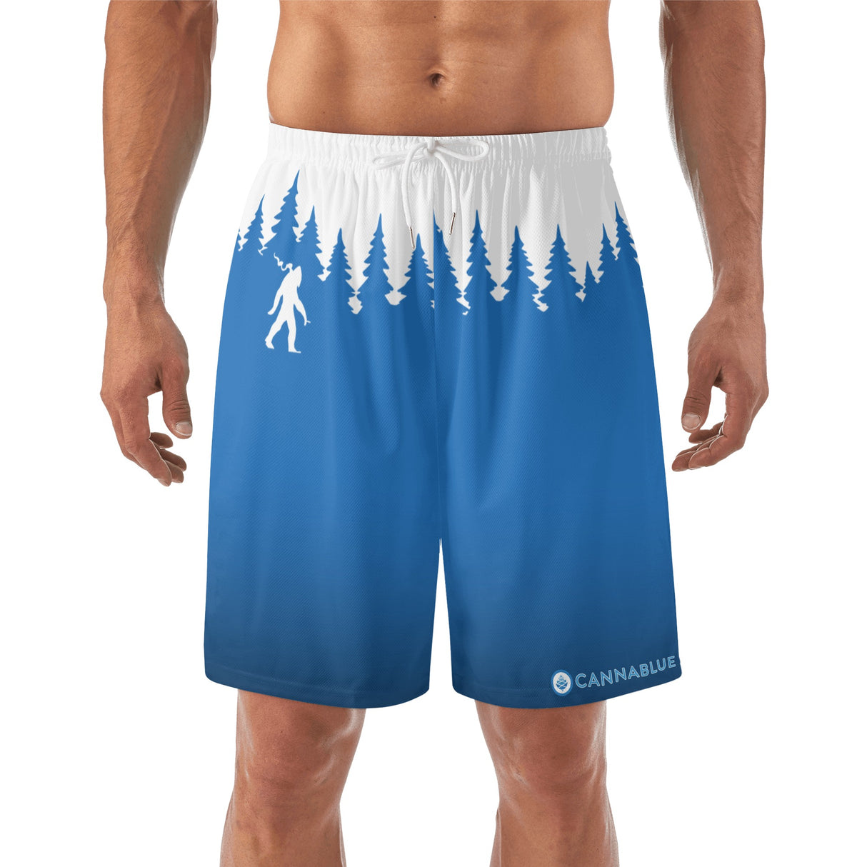 Hashsquatch Mens Lightweight Beach Shorts