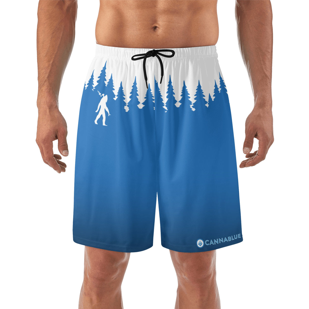 Hashsquatch Mens Lightweight Beach Shorts