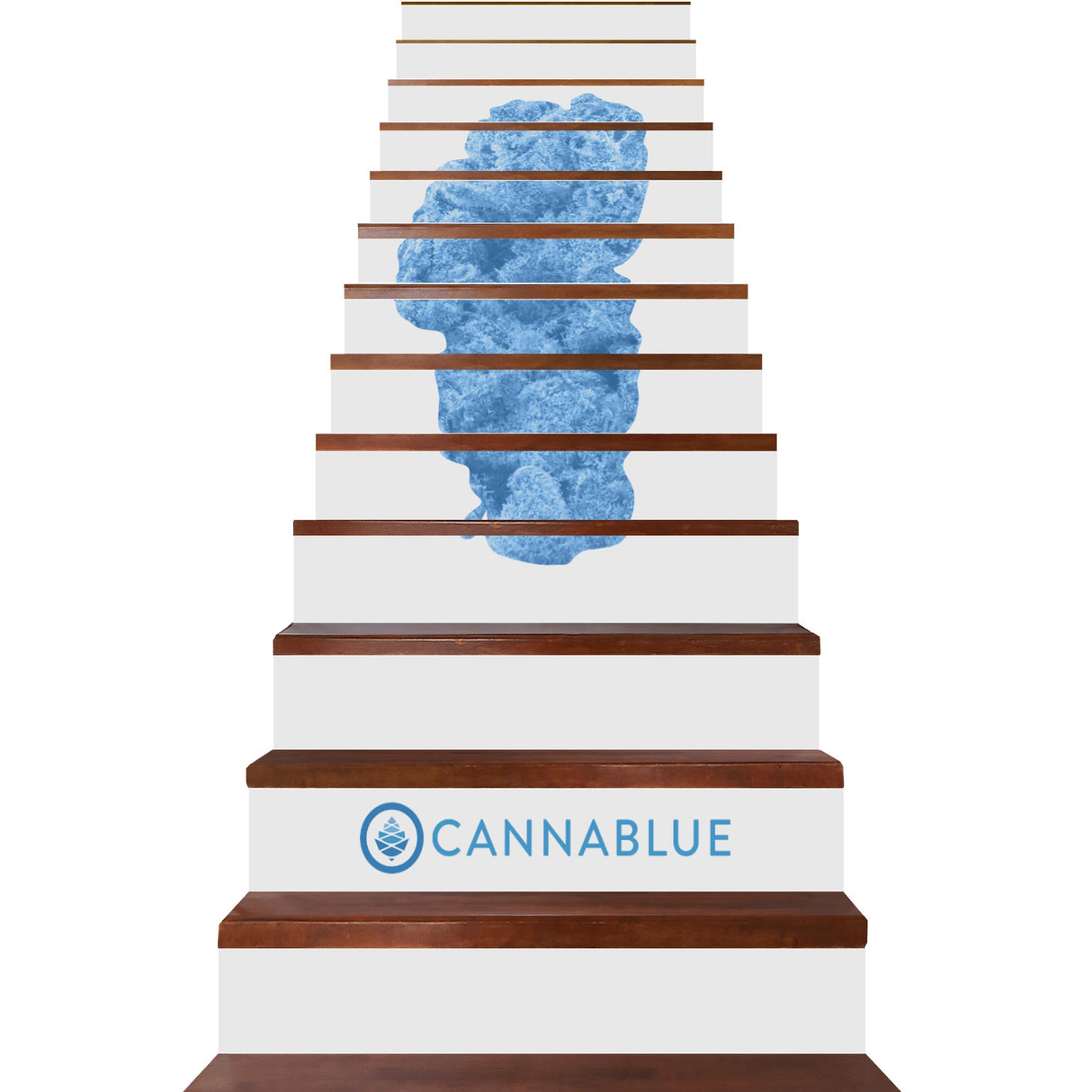 13Pcs Stairs Lake Nug Sticker