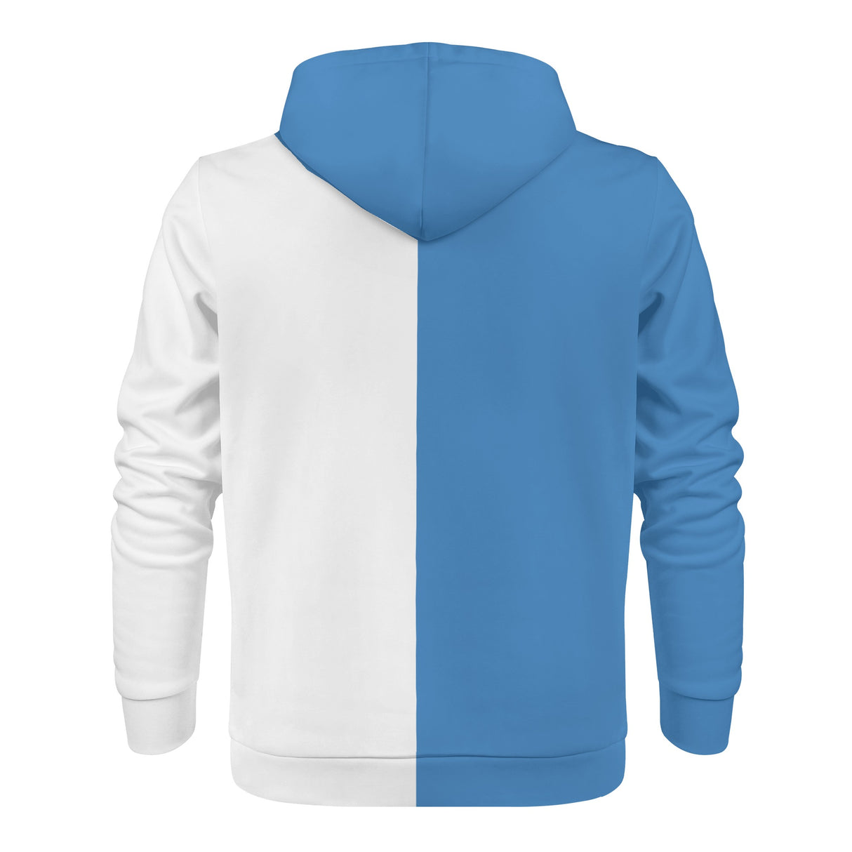 Half n Half Mens All Over Print Zip Up Hoodie