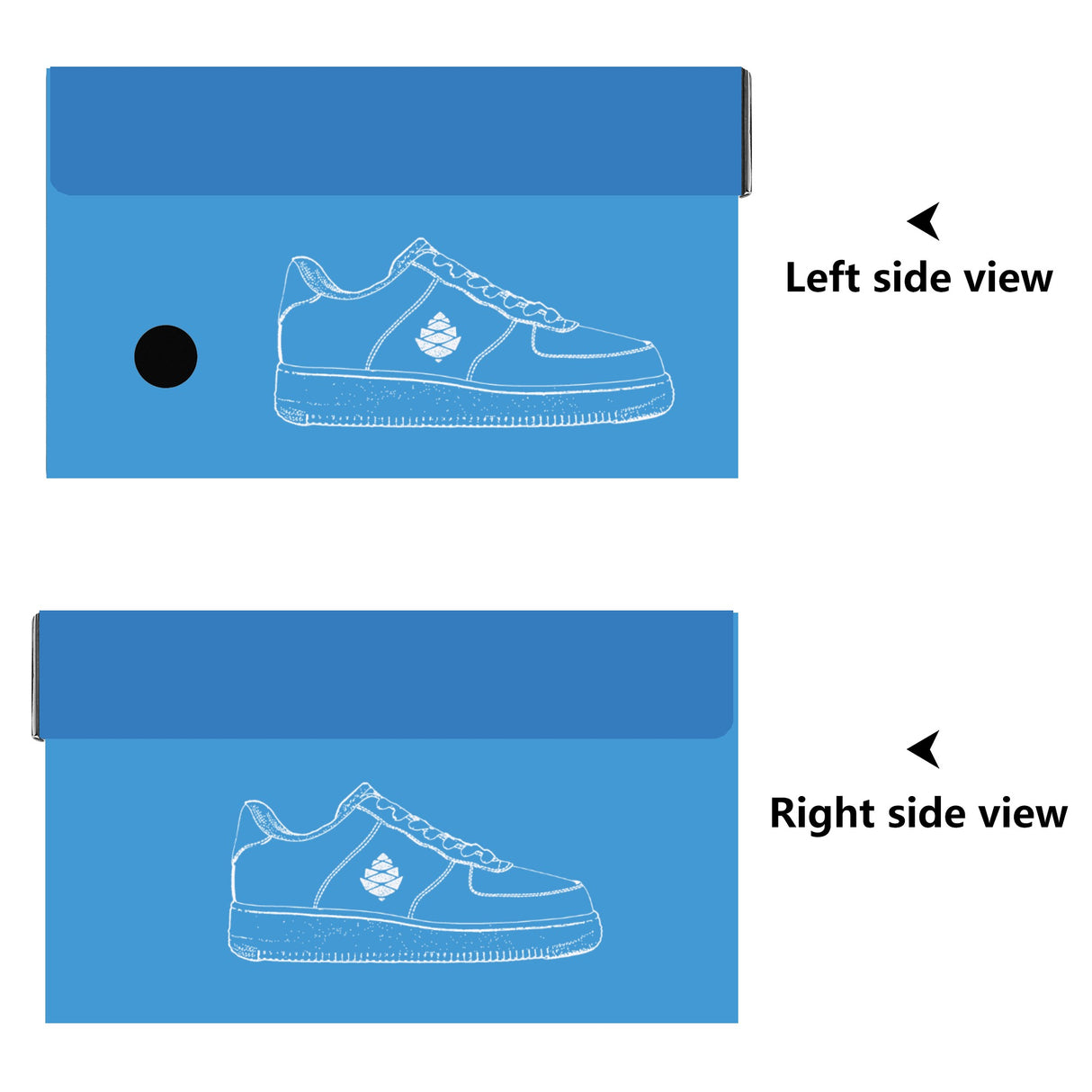 Cone Mens Court Skate Shoes With Customized Tongue