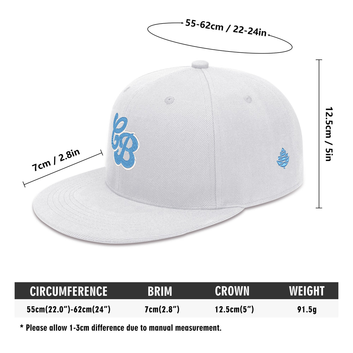 CB Four Sides Embroidered Hip-hop Hats