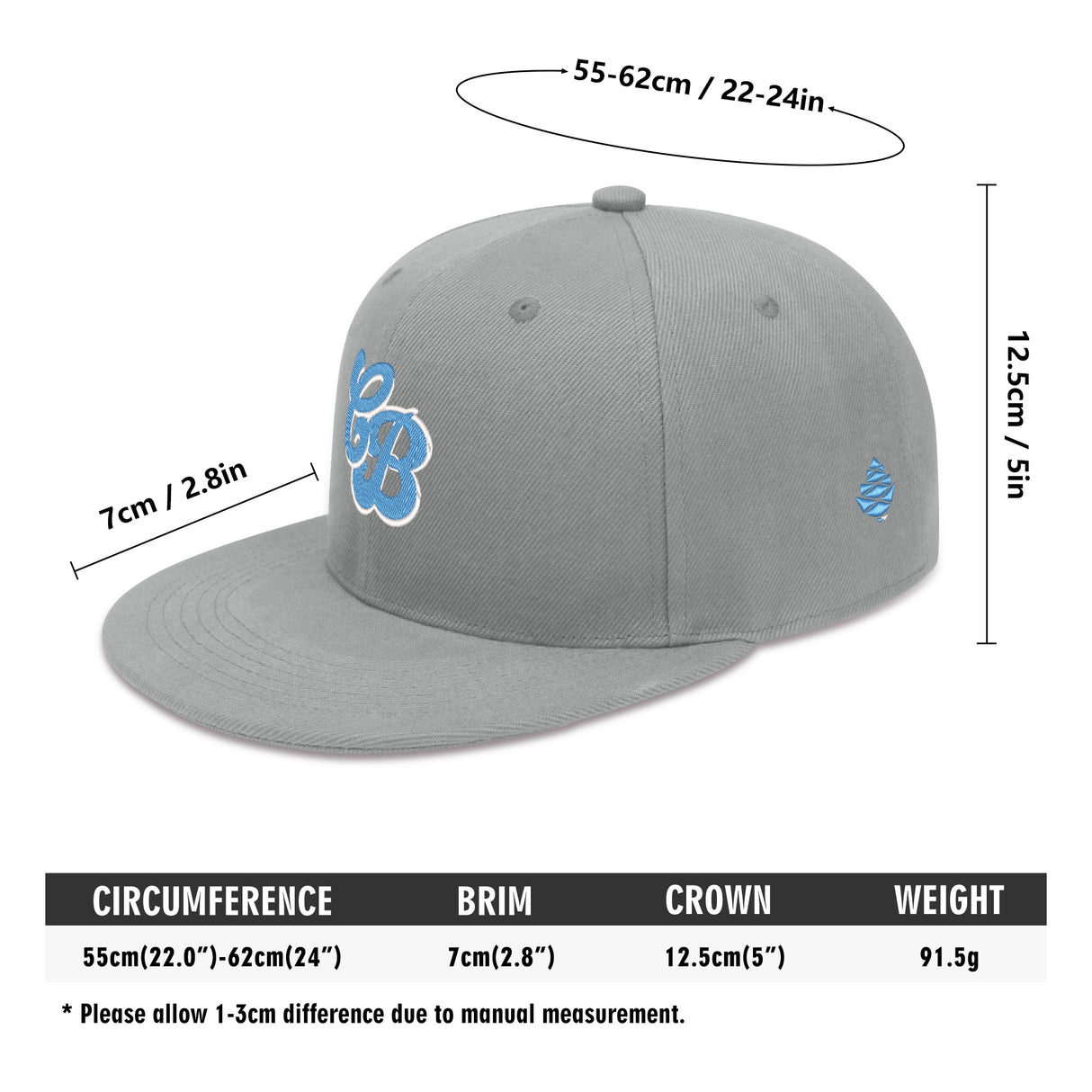 CB Four Sides Embroidered Hip-hop Hats