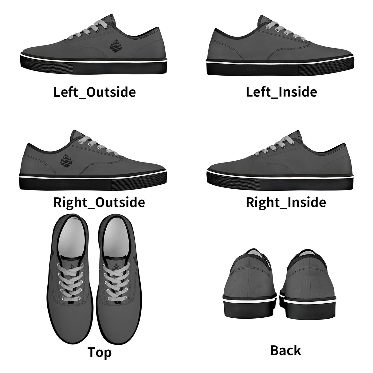 Cone Mens Court Skate Shoes With Customized Tongue