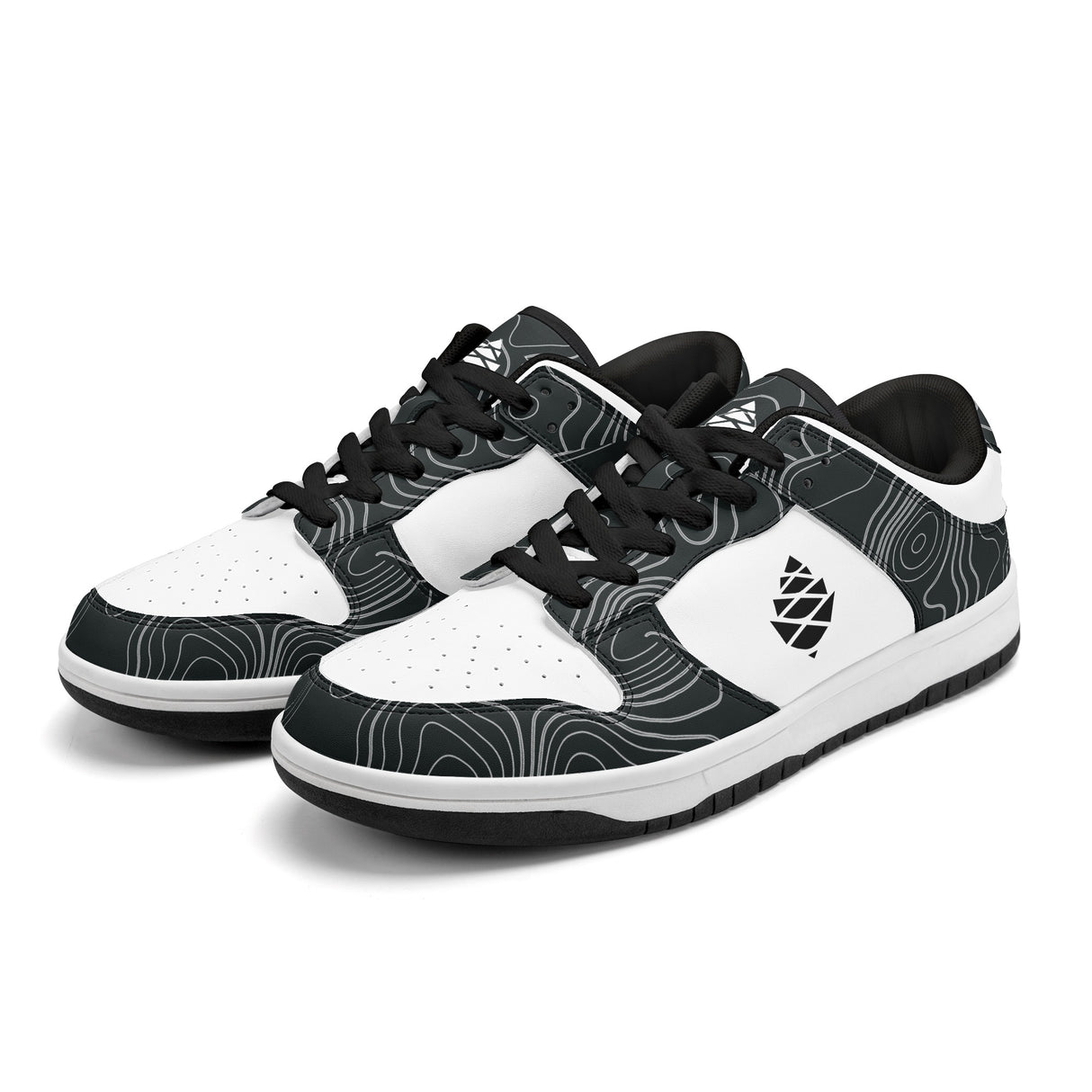 Mens Dunk Stylish Low Top Leather Sneakers