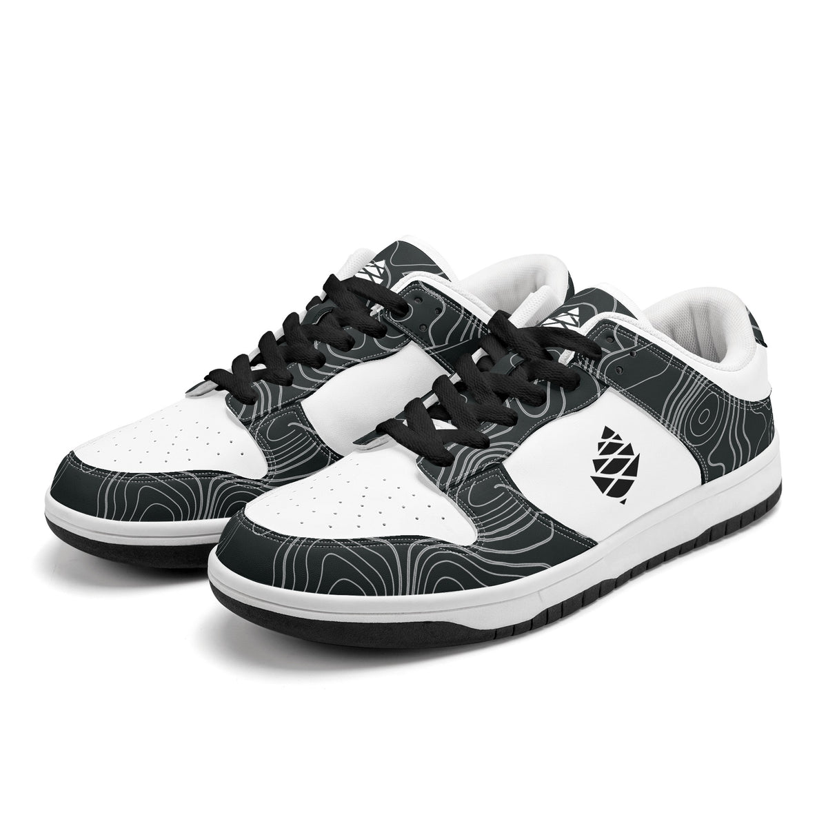 Mens Dunk Stylish Low Top Leather Sneakers