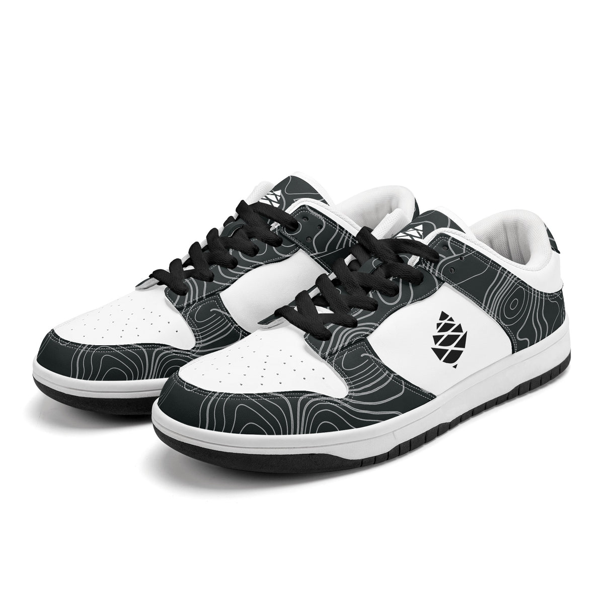 Mens Dunk Stylish Low Top Leather Sneakers
