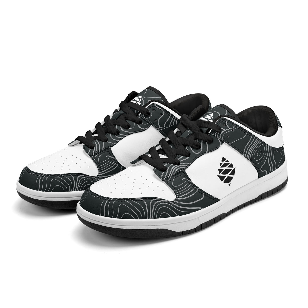 Mens Dunk Stylish Low Top Leather Sneakers