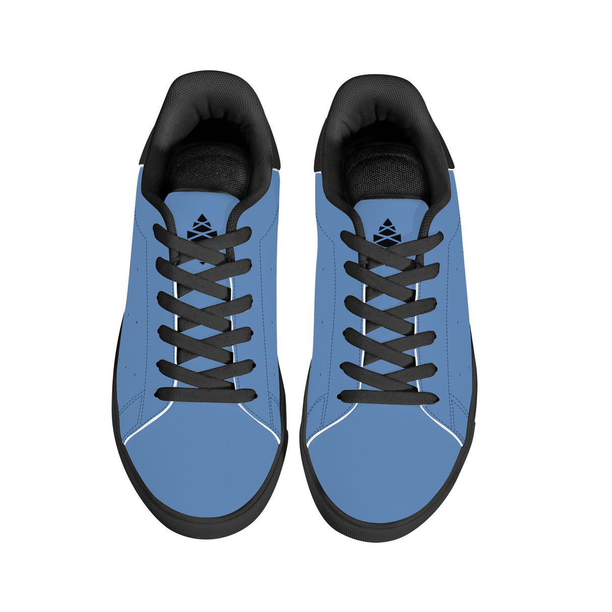 Lake Blue Mens Low Top Leather Sneakers