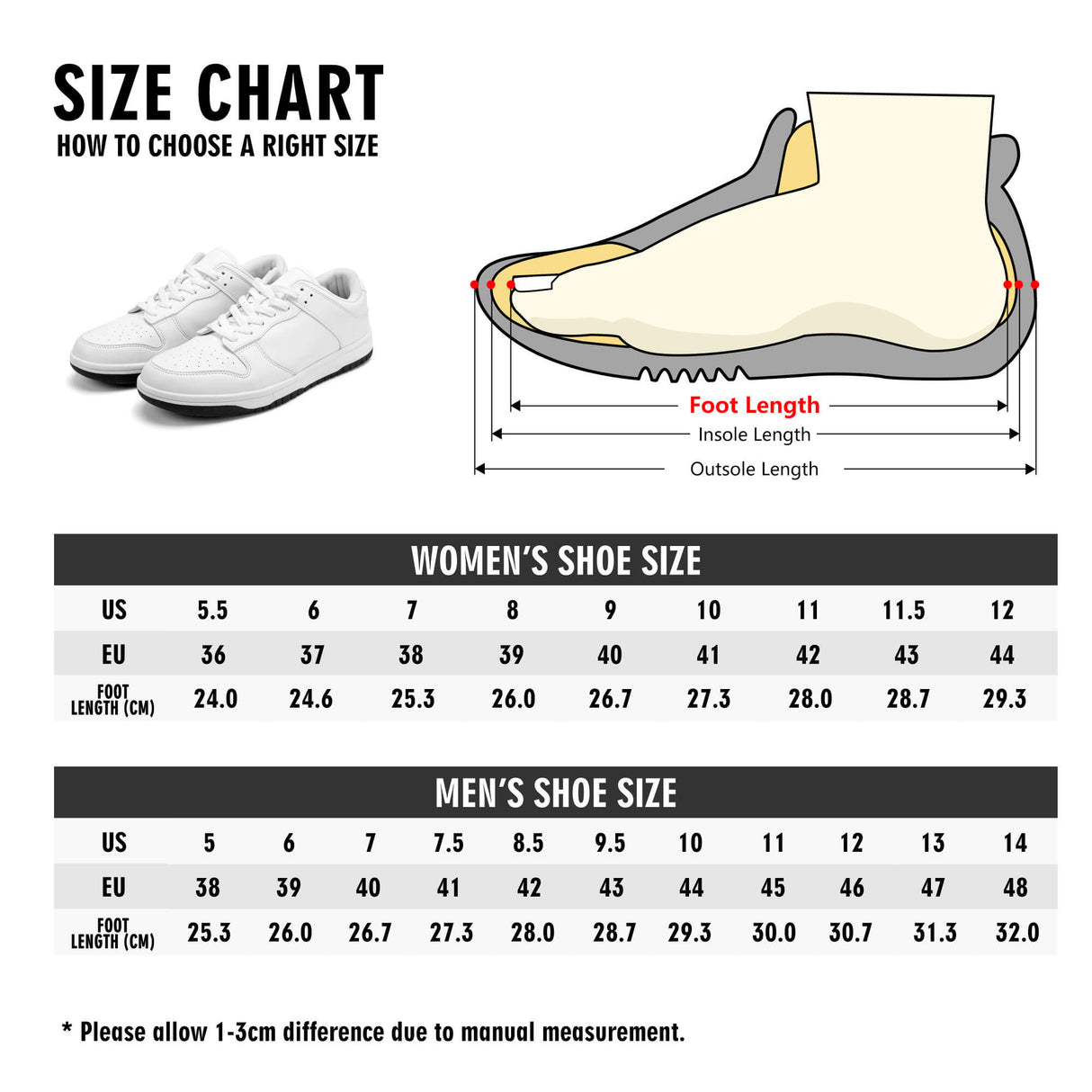 Mens Dunk Stylish Low Top Leather Sneakers