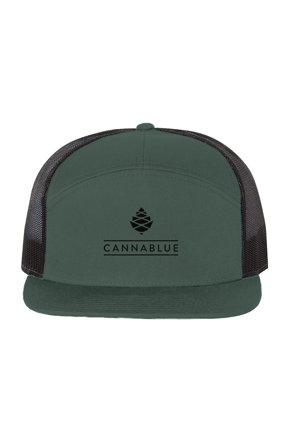 Classic Logo Seven-Panel Trucker Cap Green