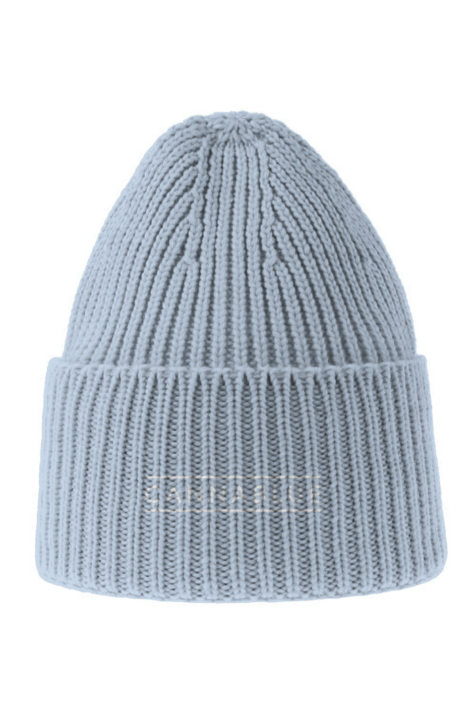 Logo lines Sustainable Chunky Rib Knit Beanie