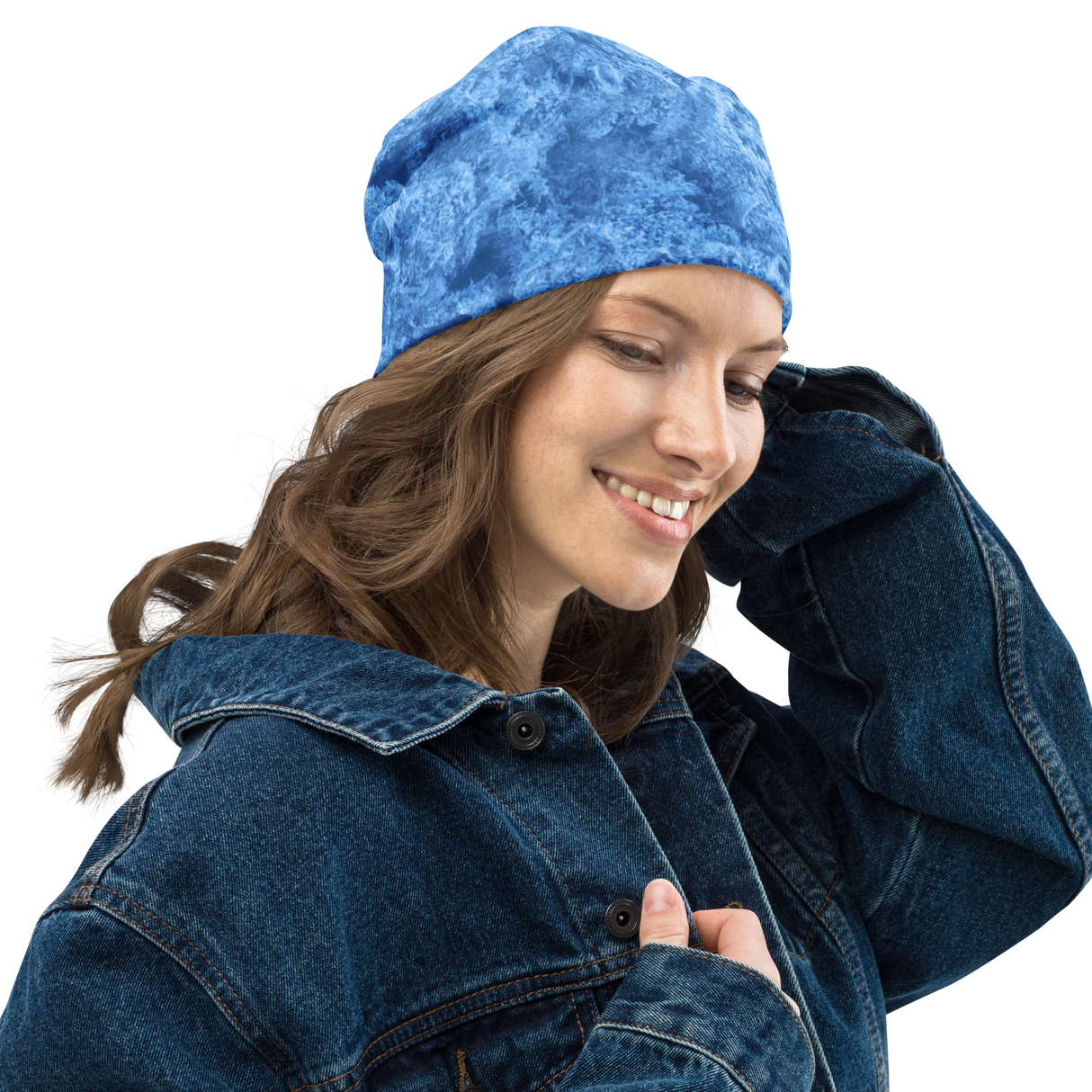 Lake Nug Pattern All-Over Print Beanie