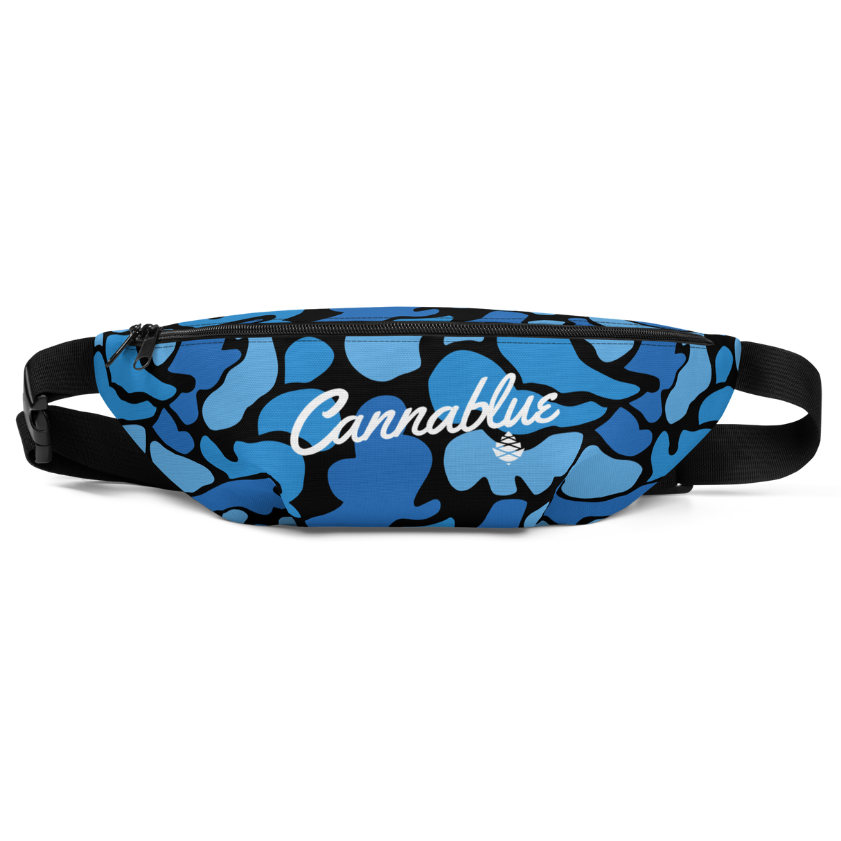 Camo Dark Script Fanny Pack