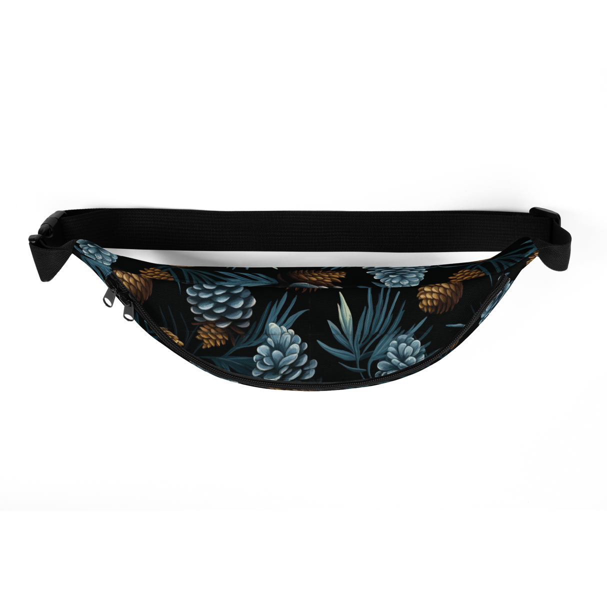 Cone Pine Pattern Script Fanny Pack