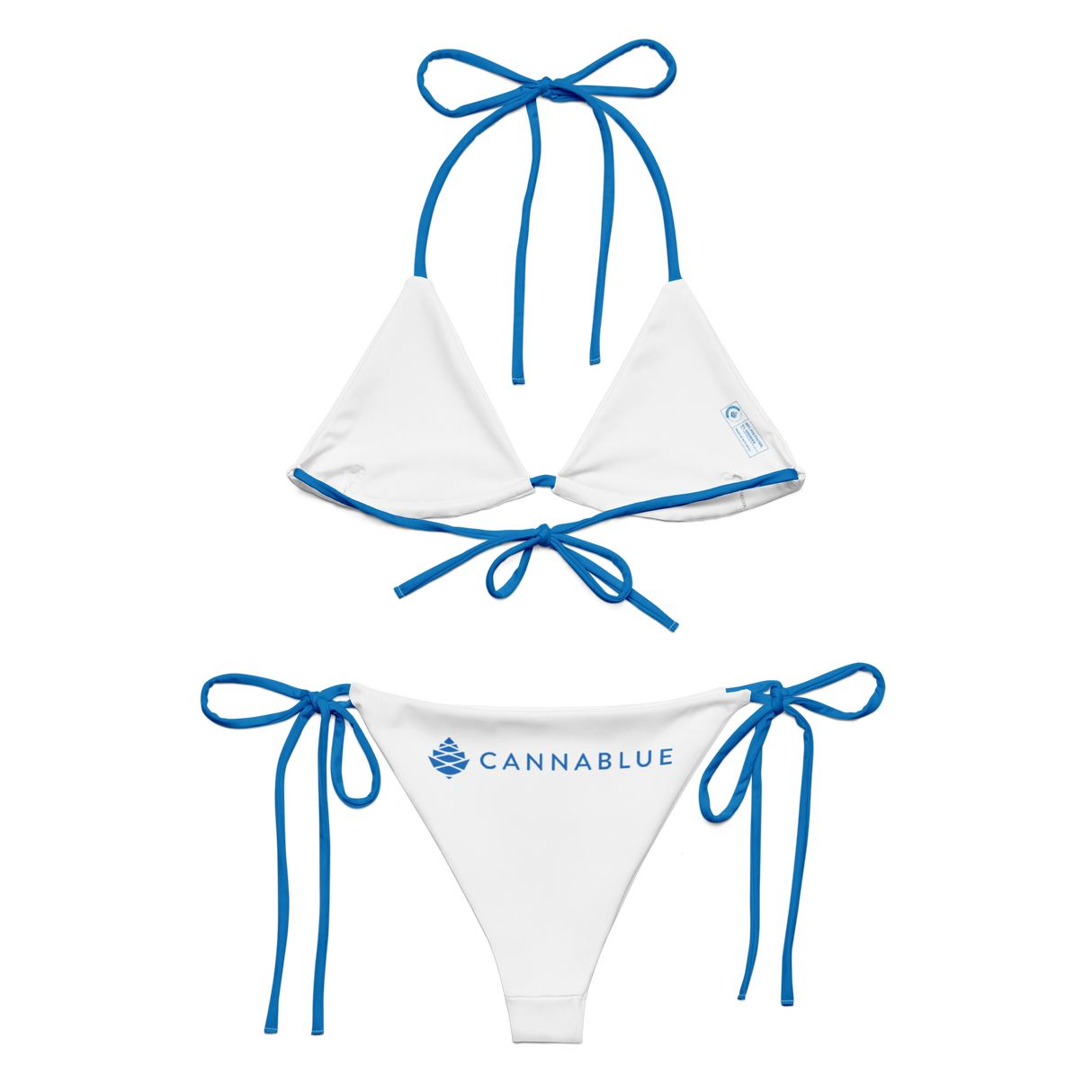 Cone All-over print recycled string bikini