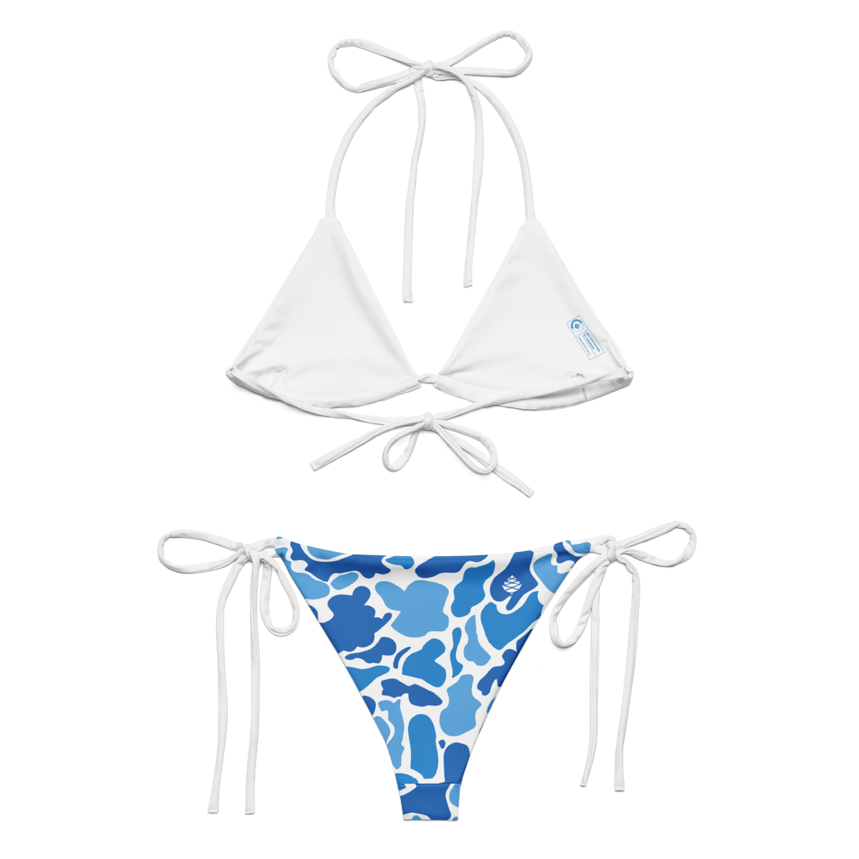 CannaFlauge Light All-over print recycled string bikini