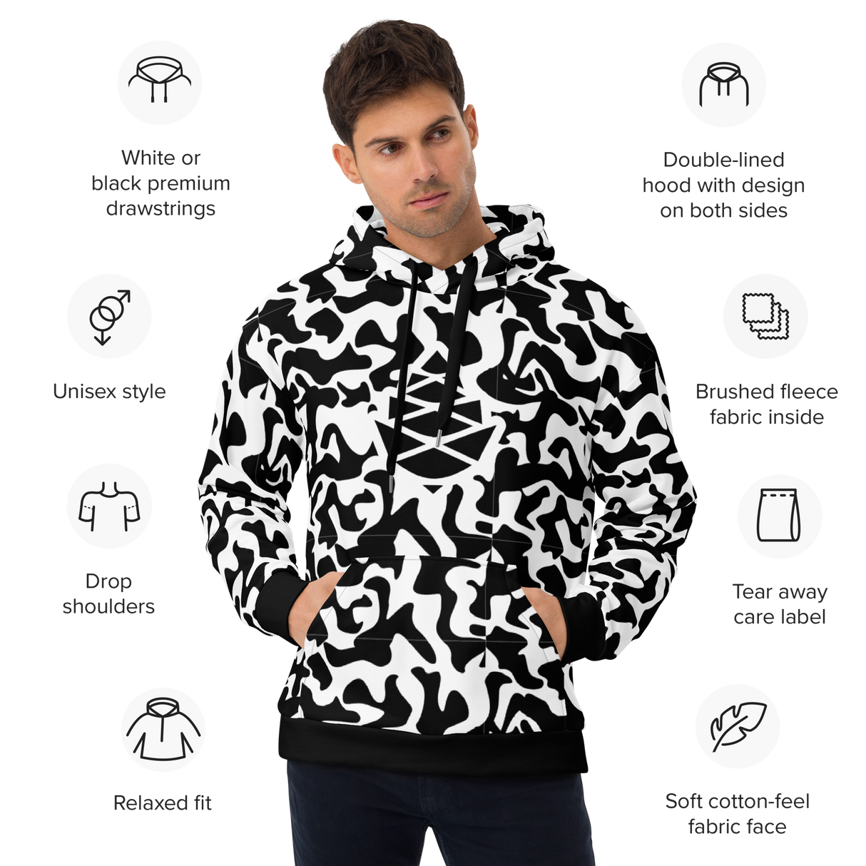 Camo Cow Unisex Hoodie