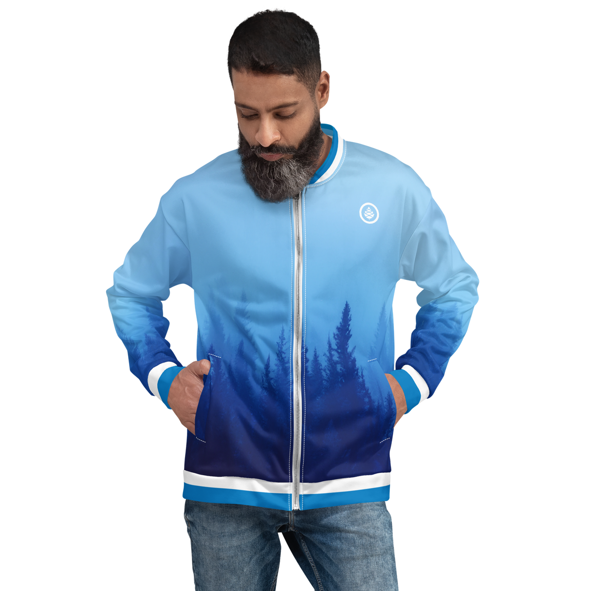 Blue Morning Unisex Bomber Jacket