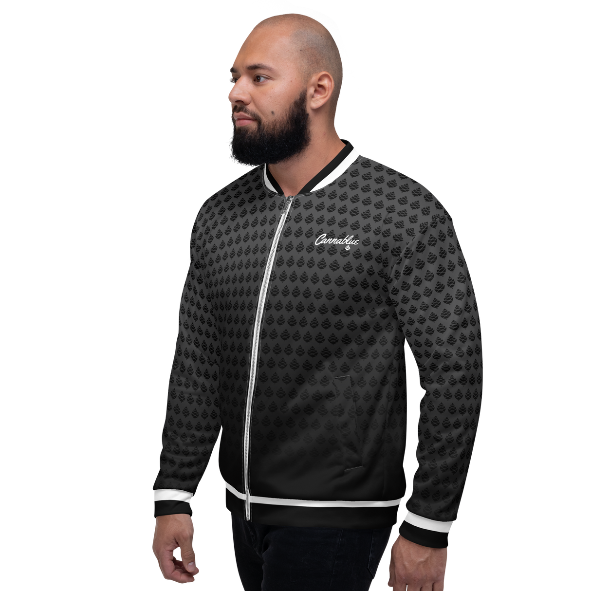 Cone Fade script Unisex Bomber Jacket