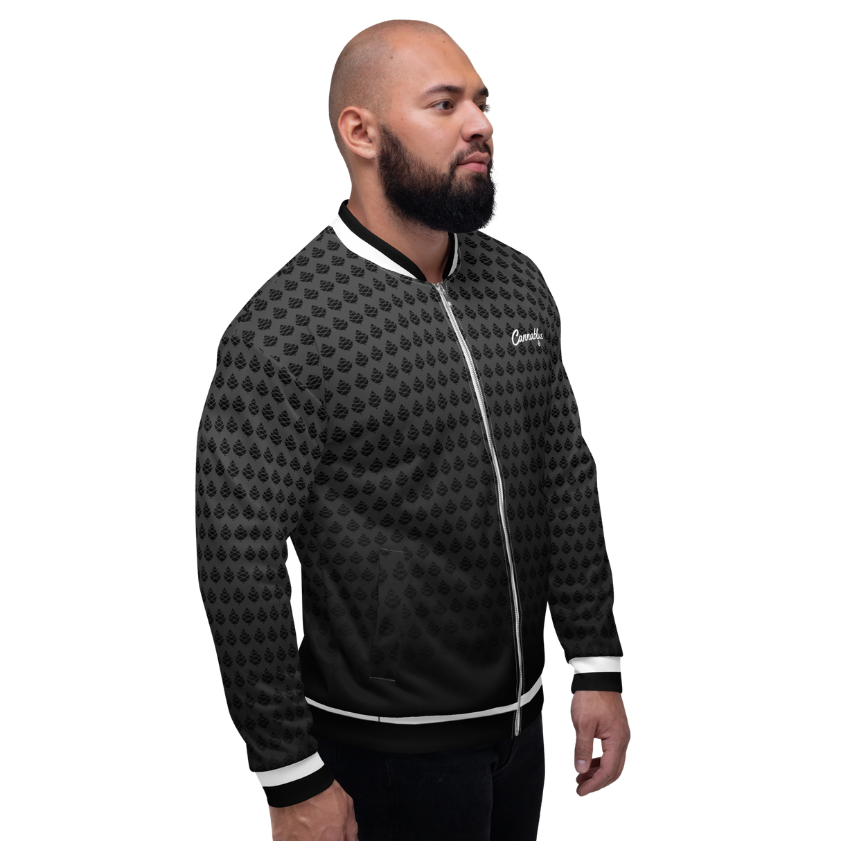 Cone Fade script Unisex Bomber Jacket
