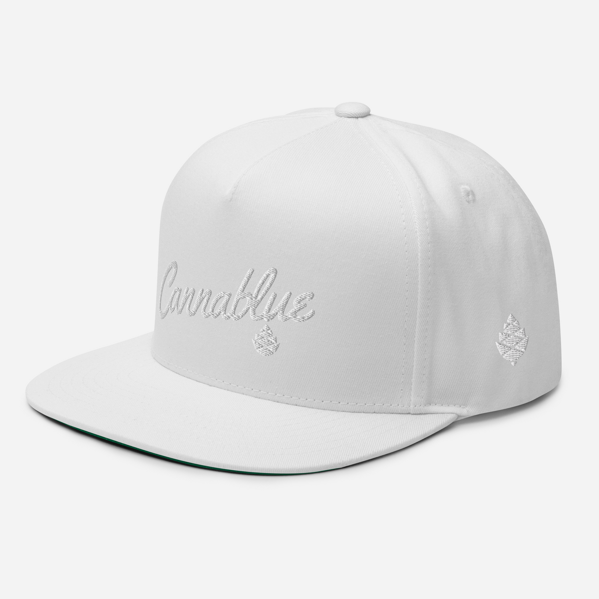 Script White-out Flat Bill Cap
