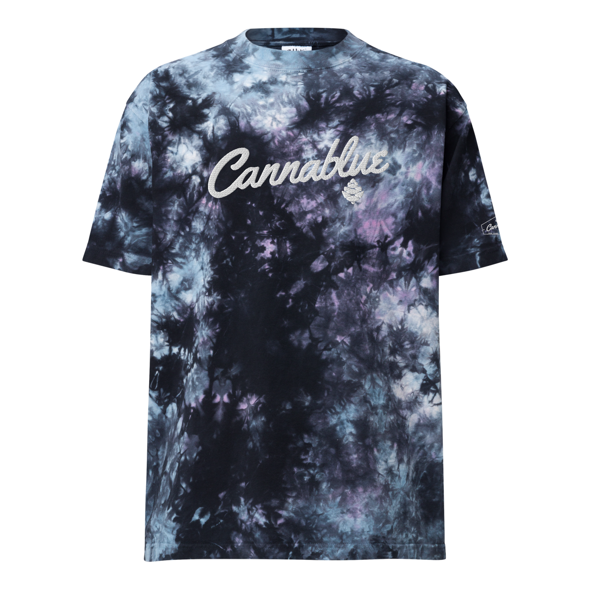 Script Oversized tie-dye t-shirt
