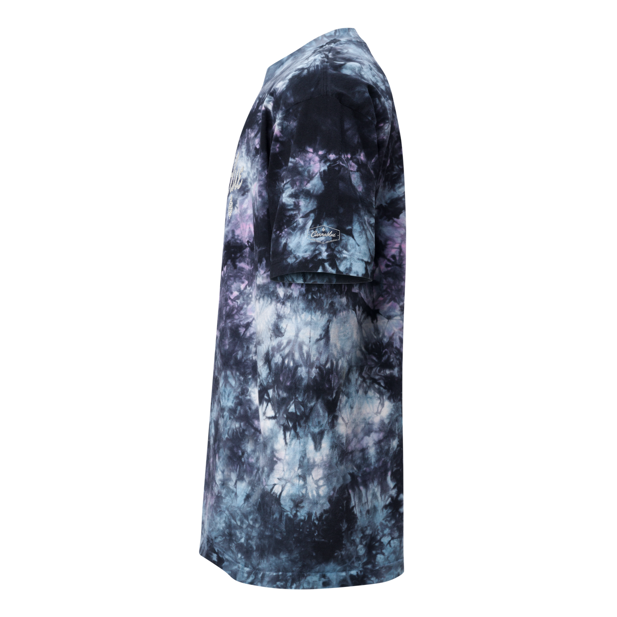 Script Oversized tie-dye t-shirt