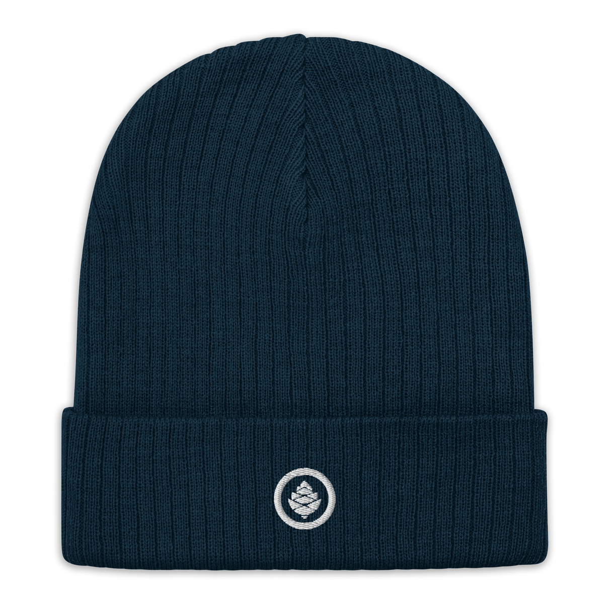 Circle Cone Ribbed knit beanie