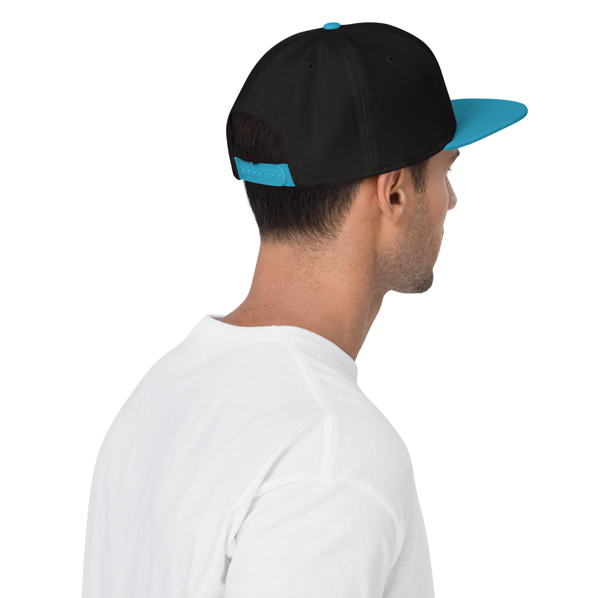 Blue Script Snapback Hat