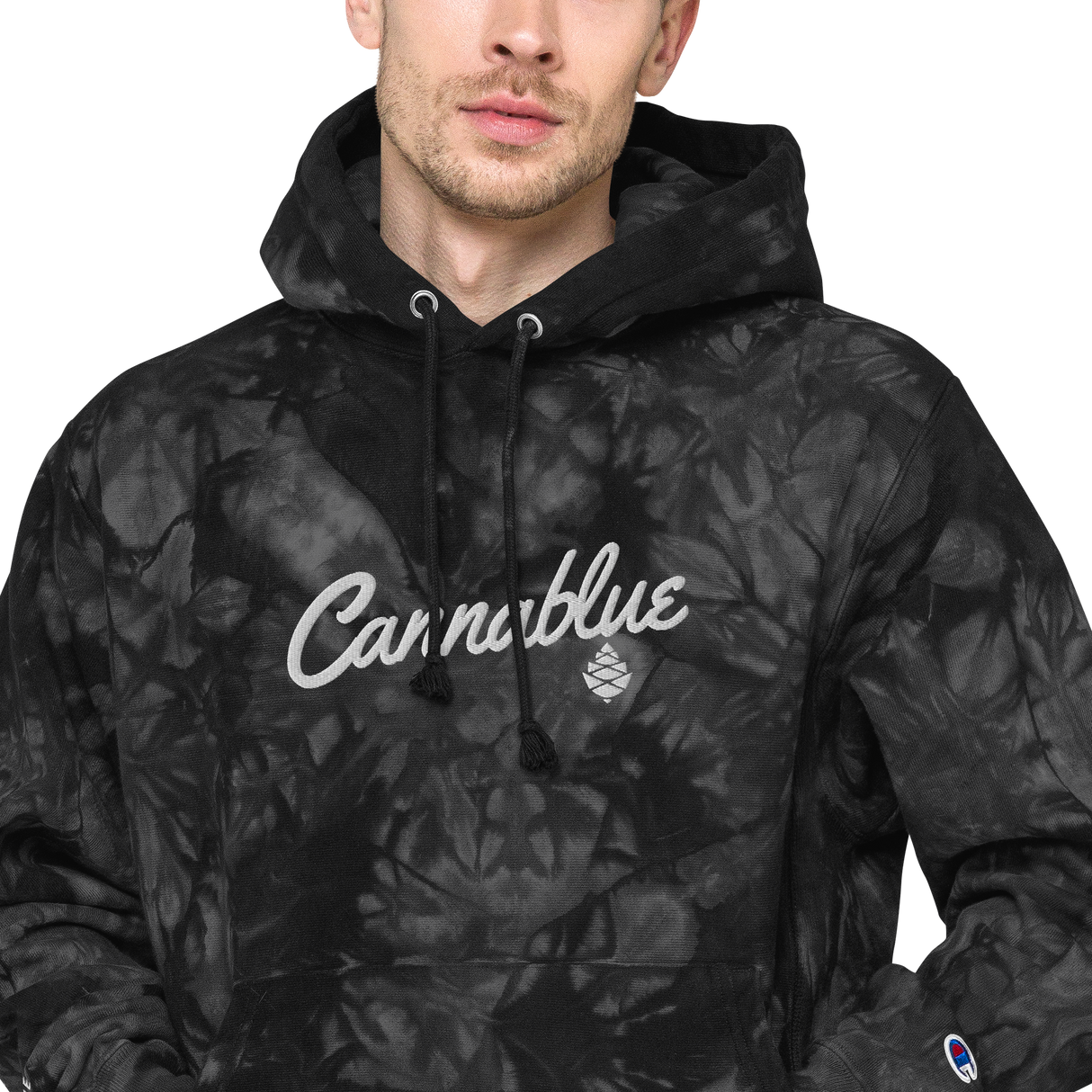 Script Champion tie-dye hoodie