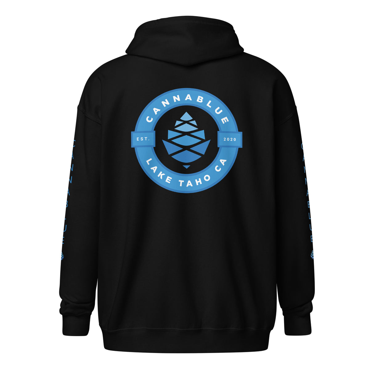 Cannablue Badge Unisex heavy blend zip hoodie