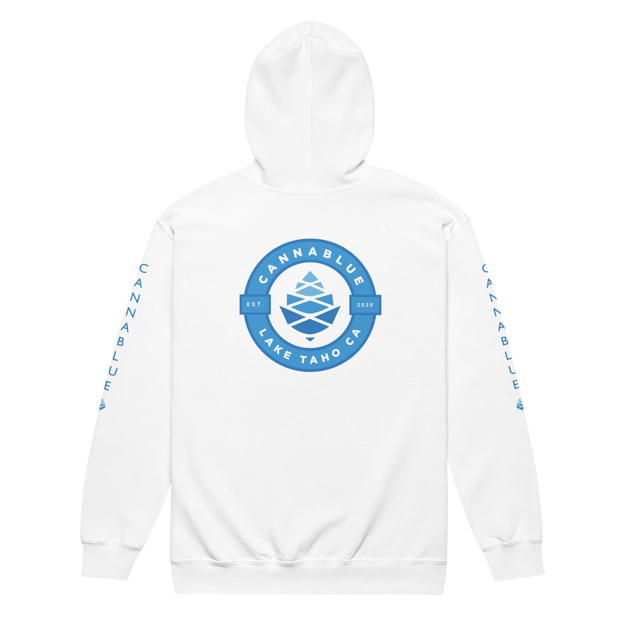 Cannablue Badge Unisex heavy blend zip hoodie