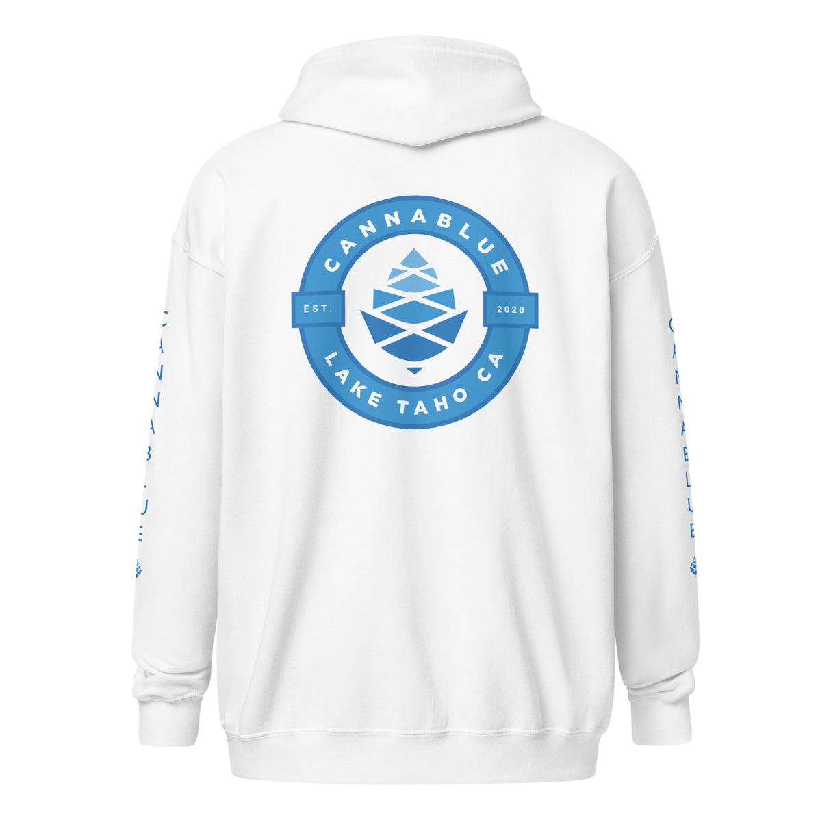 Cannablue Badge Unisex heavy blend zip hoodie