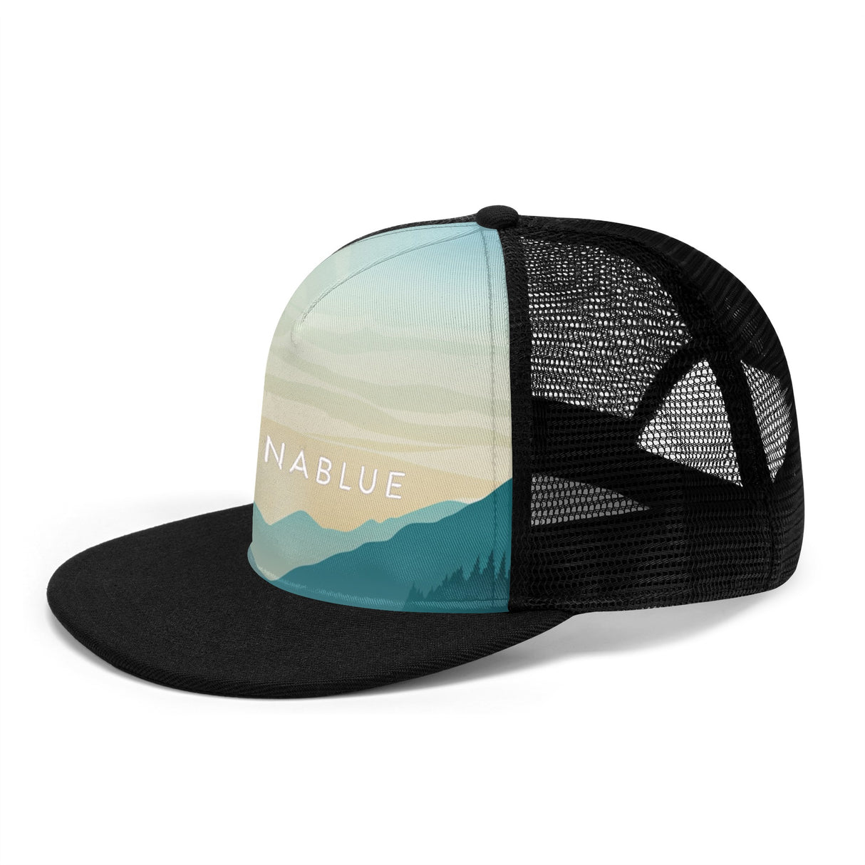 Sunset Embroidered Front and Printing Mesh Hip-hop Hats