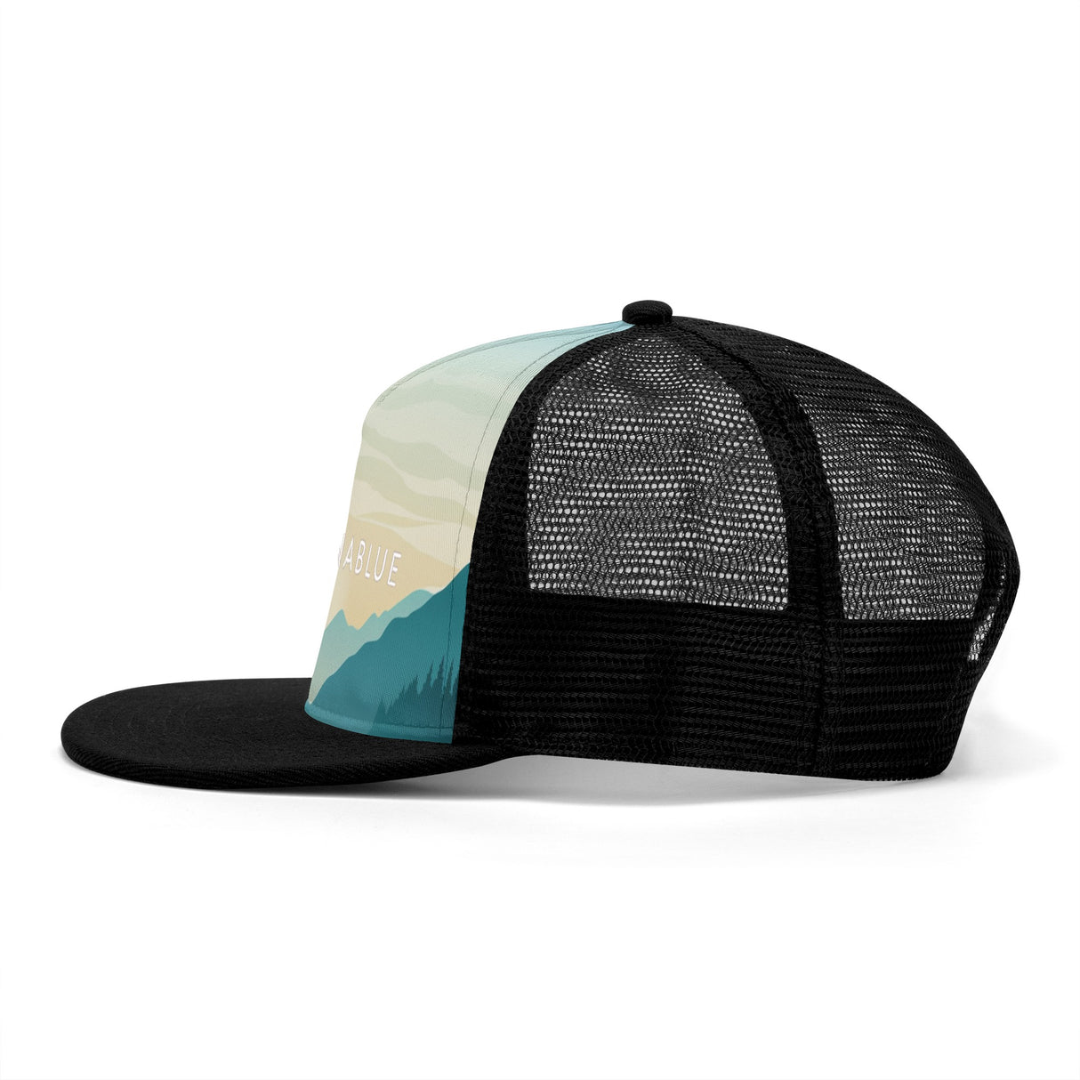 Sunset Embroidered Front and Printing Mesh Hip-hop Hats