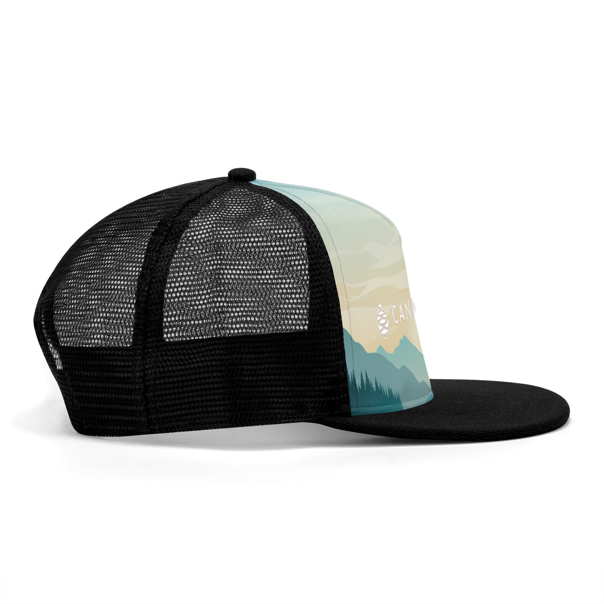 Sunset Embroidered Front and Printing Mesh Hip-hop Hats