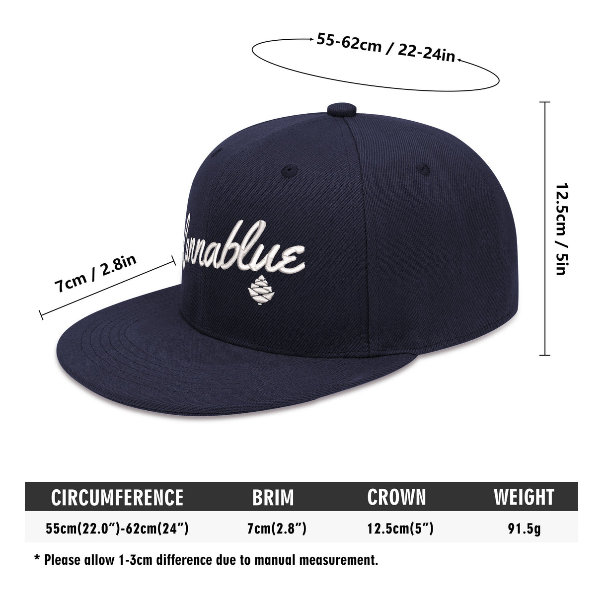 Script 4-sided snapback