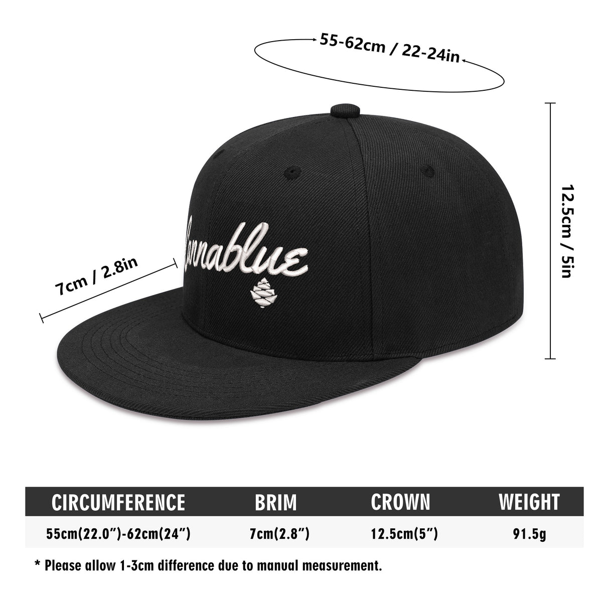 Script 4-sided snapback