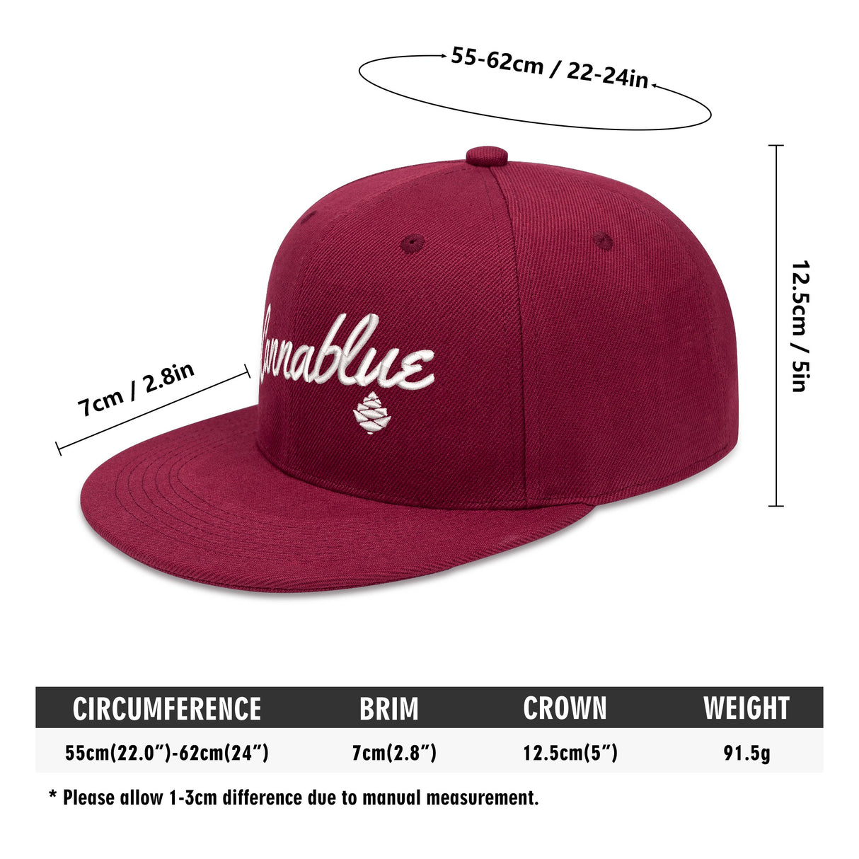 Script 4-sided snapback