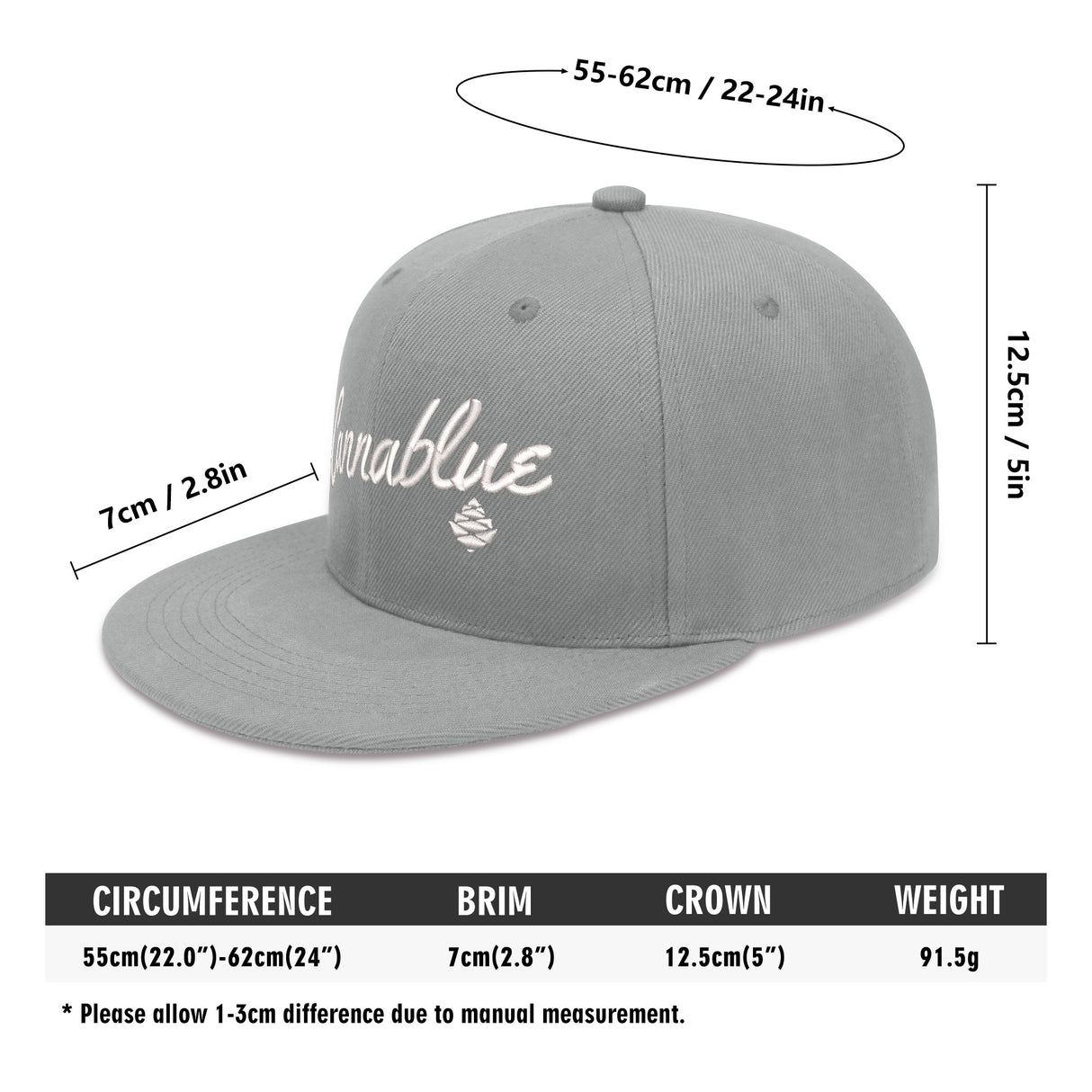 Script 4-sided snapback