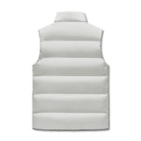 The South lake white Mens Warm Stand Collar Zip Up Puffer Vest
