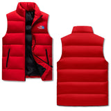The South Lake Mens Warm Stand Collar Zip Up Puffer Vest