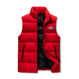 The South Lake Mens Warm Stand Collar Zip Up Puffer Vest