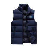 The South Lake Mens Warm Stand Collar Zip Up Puffer Vest