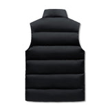 The South Lake Mens Warm Stand Collar Zip Up Puffer Vest