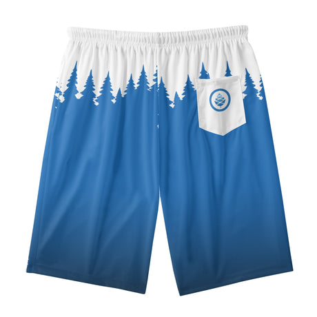 Hashsquatch Mens Lightweight Beach Shorts